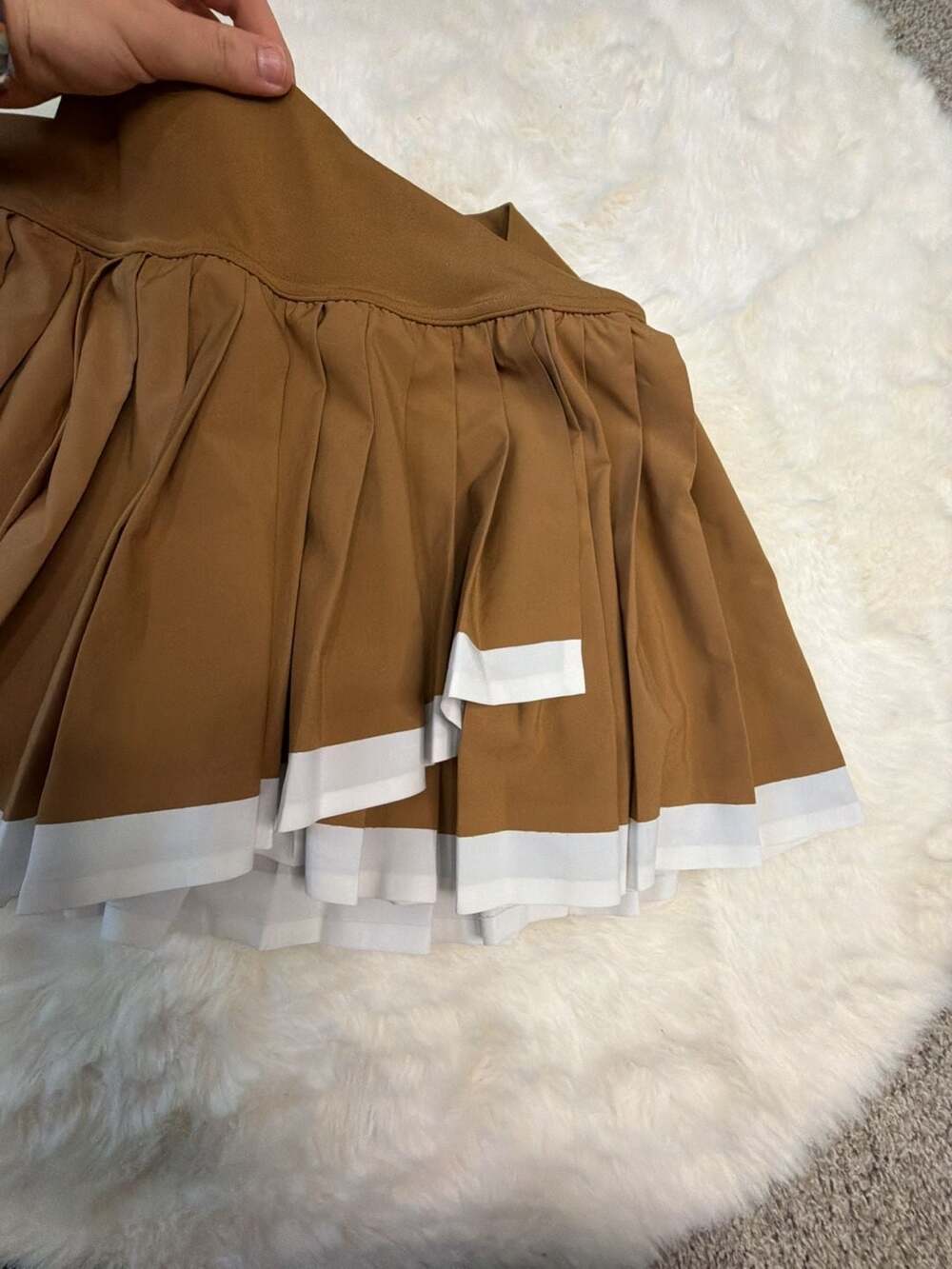 Offline by Aerie Pleated Tennis Skort in Brown - Picture 3 of 5